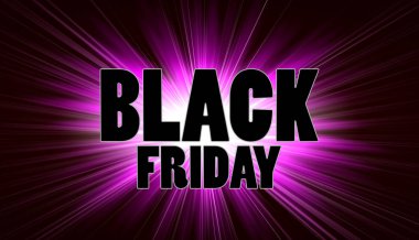 Siyah Cuma satış arka plan kırmızı ışıklar ile.