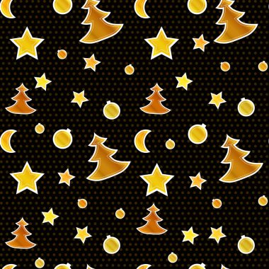 Yeni yıl ve arka plan siyah arka plan üzerine tebrik Noel