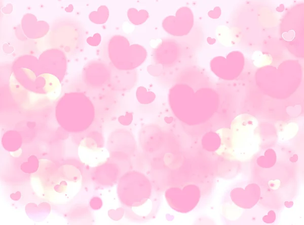 Fondo romántico rosa suave para el día de San Valentín tarjeta de felicitación — Vector de stock