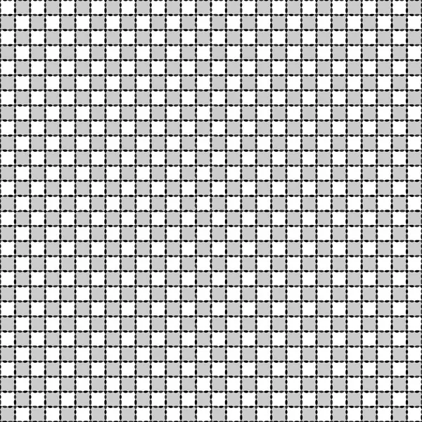 Black and white distort checkered abstract background — Stock Vector