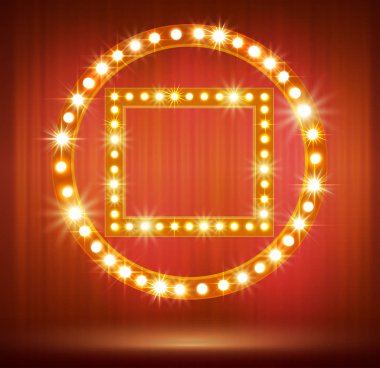 Ampul lamba ve yıldız çerçeve tasarımlarınız için Parlatıcı