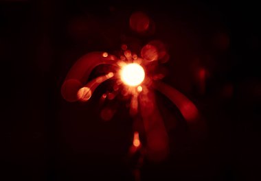 Bulanık, soyut tarzı dekoratif parıldıyor.