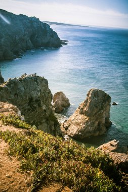Cabo da Roca Portekiz üzerinde güzel bir manzara