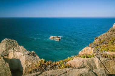 Cabo da Roca Portekiz üzerinde güzel bir manzara