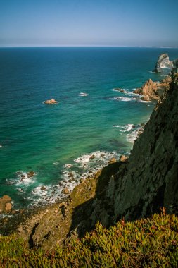 Cabo da Roca Portekiz üzerinde güzel bir manzara