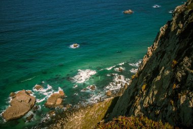 Cabo da Roca Portekiz üzerinde güzel bir manzara