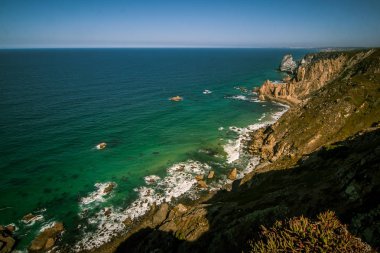 Cabo da Roca Portekiz üzerinde güzel bir manzara