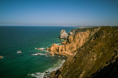 Cabo da Roca Portekiz üzerinde güzel bir manzara