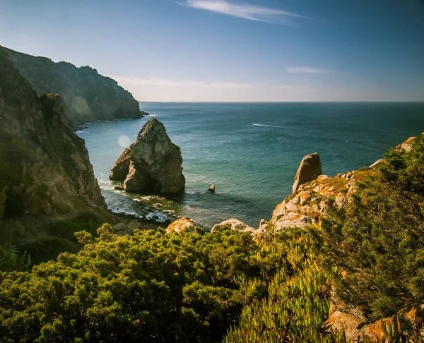 Красивый пейзаж на Кабо-да-Рока в Португалии — стоковое фото