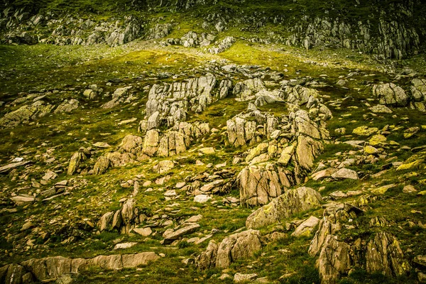 Un beau paysage de montagne dans les montagnes des Carpates, Roumanie — Photo