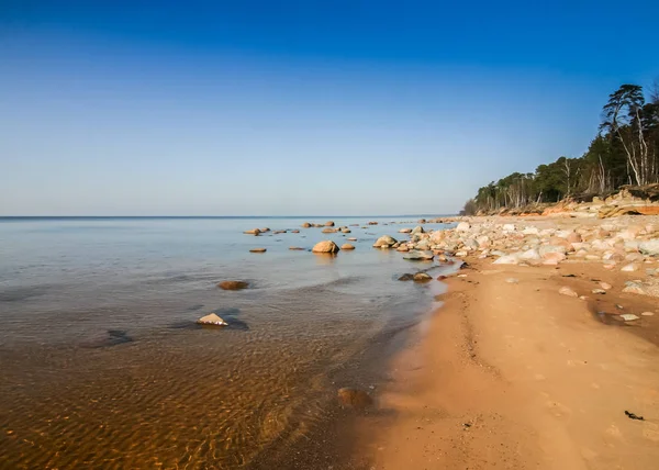Un hermoso paisaje de dunas en la costa del mar Báltico —  Fotos de Stock