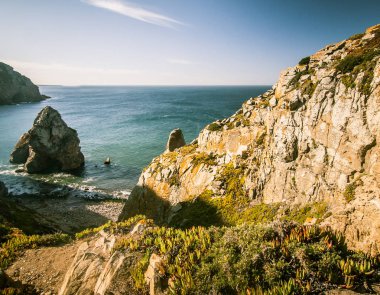 Cabo da Roca Portekiz üzerinde güzel bir manzara