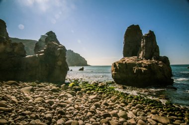 Cabo da Roca Portekiz üzerinde güzel bir manzara
