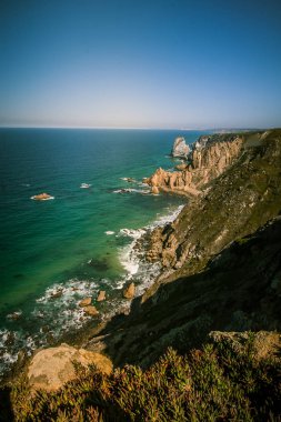 Cabo da Roca Portekiz üzerinde güzel bir manzara