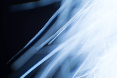 Soyut makro mavi tonlarda kürk. Alan, sanatsal renkler, dekoratif bir görünüm sığ derinliği.