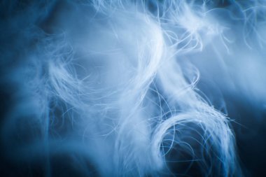 Soyut makro mavi tonlarda kürk. Alan, sanatsal renkler, dekoratif bir görünüm sığ derinliği.