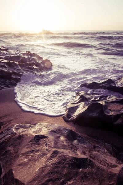 Günbatımı güzel Atlantic beach Portekiz