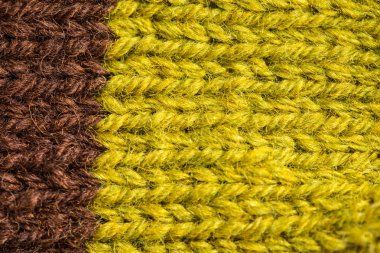 Bir el örme sıcak ve yumuşak yün desen güzel bir portre. Yumuşak çorap ya da doğal yün atkı. Renkli desen.