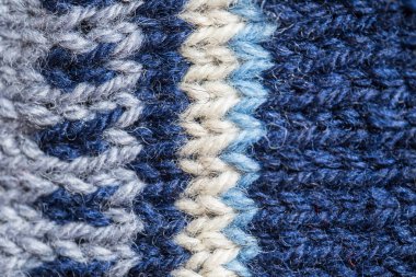 Bir el örme sıcak ve yumuşak yün desen güzel bir portre. Yumuşak çorap ya da doğal yün atkı. Renkli desen.