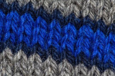 Bir el örme sıcak ve yumuşak yün desen güzel bir portre. Yumuşak çorap ya da doğal yün atkı. Renkli desen.