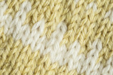 Bir el örme sıcak ve yumuşak yün desen güzel bir portre. Yumuşak çorap ya da doğal yün atkı. Renkli desen.