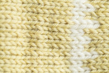 Bir el örme sıcak ve yumuşak yün desen güzel bir portre. Yumuşak çorap ya da doğal yün atkı. Renkli desen.