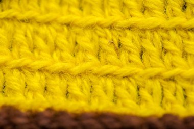 Güzel bir portre renkli yün iplik bir el yapımı tığ işi desen. Yumuşak ve sıcak doğal koyun yün. Desen yün.