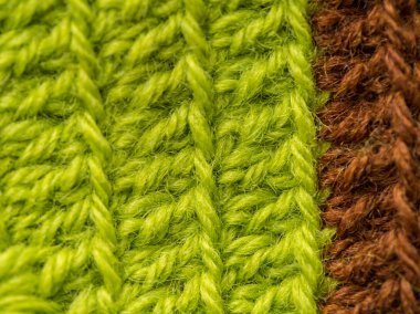 Güzel bir portre renkli yün iplik bir el yapımı tığ işi desen. Yumuşak ve sıcak doğal koyun yün. Desen yün.