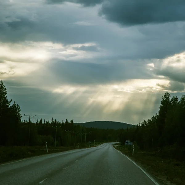 Дорога Виа Карелия в Финляндии — стоковое фото