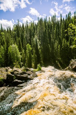 Finlandiya için güzel bir şelale