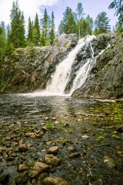 Finlandiya için güzel bir şelale