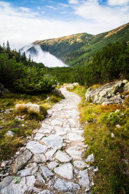 Güzel dağ manzarası Tatry, Slovakya