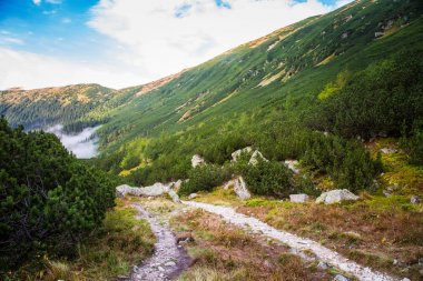 Güzel dağ manzarası Tatry, Slovakya