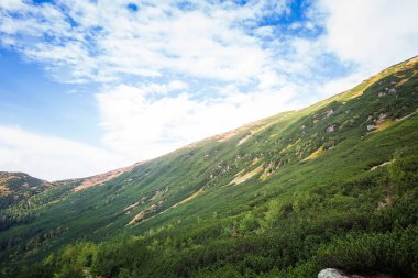 Güzel dağ manzarası Tatry, Slovakya