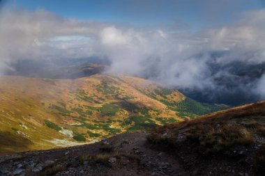 Güzel dağ manzarası Tatry, Slovakya