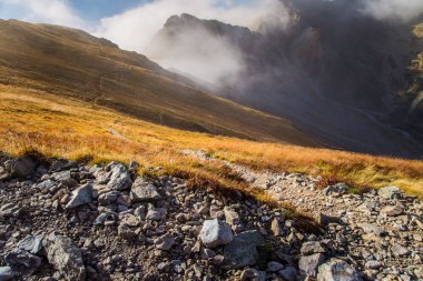 Güzel dağ manzarası Tatry, Slovakya