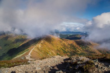Güzel dağ manzarası Tatry, Slovakya