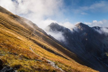 Güzel dağ manzarası Tatry, Slovakya