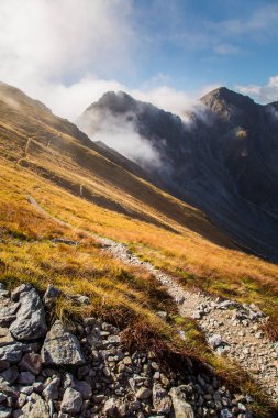 Güzel dağ manzarası Tatry, Slovakya