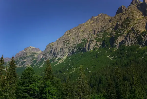 Güzel dağ manzarası Tatry, Slovakya