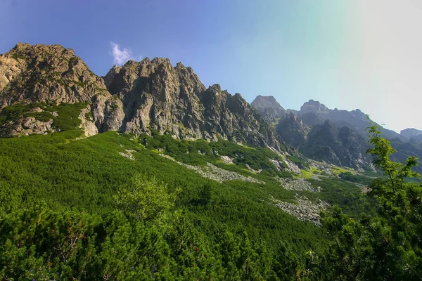 Güzel dağ manzarası Tatry, Slovakya