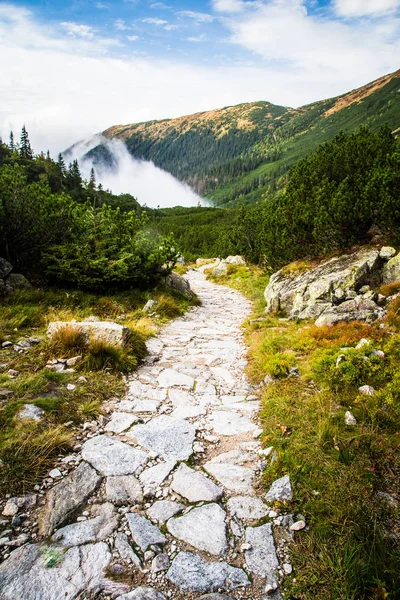 Güzel dağ manzarası Tatry, Slovakya