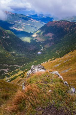 Güzel dağ manzarası Tatry, Slovakya