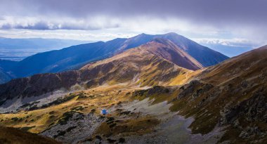 Güzel dağ manzarası Tatry, Slovakya