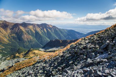 Güzel dağ manzarası Tatry, Slovakya