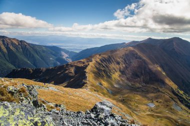 Güzel dağ manzarası Tatry, Slovakya