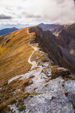 Güzel dağ manzarası Tatry, Slovakya
