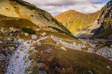 Güzel dağ manzarası Tatry, Slovakya