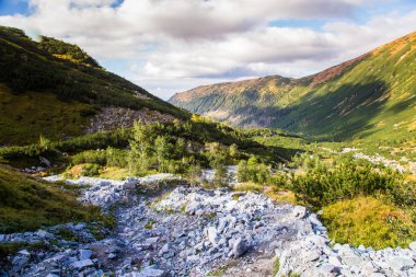 Güzel dağ manzarası Tatry, Slovakya