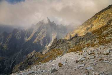 Güzel dağ manzarası Tatry, Slovakya